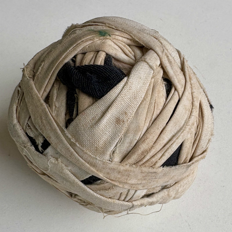 Vintage Fabric Rag Ball 1