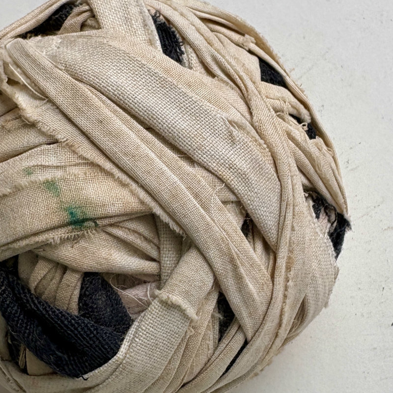 Vintage Fabric Rag Ball 1