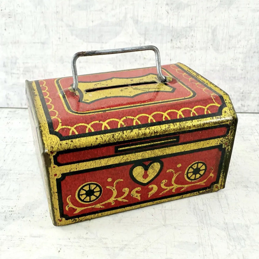 SOLD: Mini Japanese Tin Bank