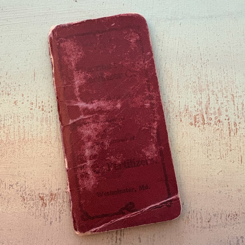 1903 Antique Fertilizers Booklet: Maroon