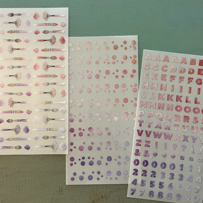 Alexandra Renke Color Magic Rub-Ons: Pink-Violet