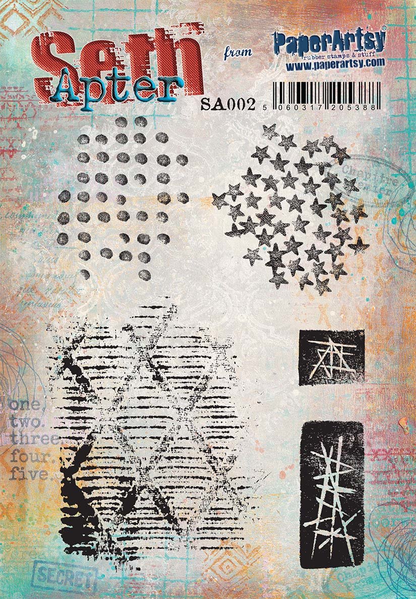 PaperArtsy 02 Cling Rubber Stamp Set
