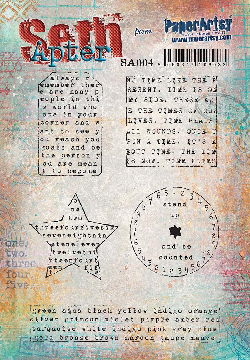 PaperArtsy 04 Cling Rubber Stamp Set