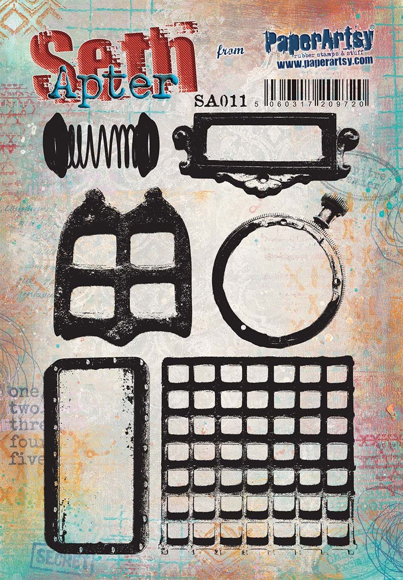 PaperArtsy 11 Cling Rubber Stamp Set