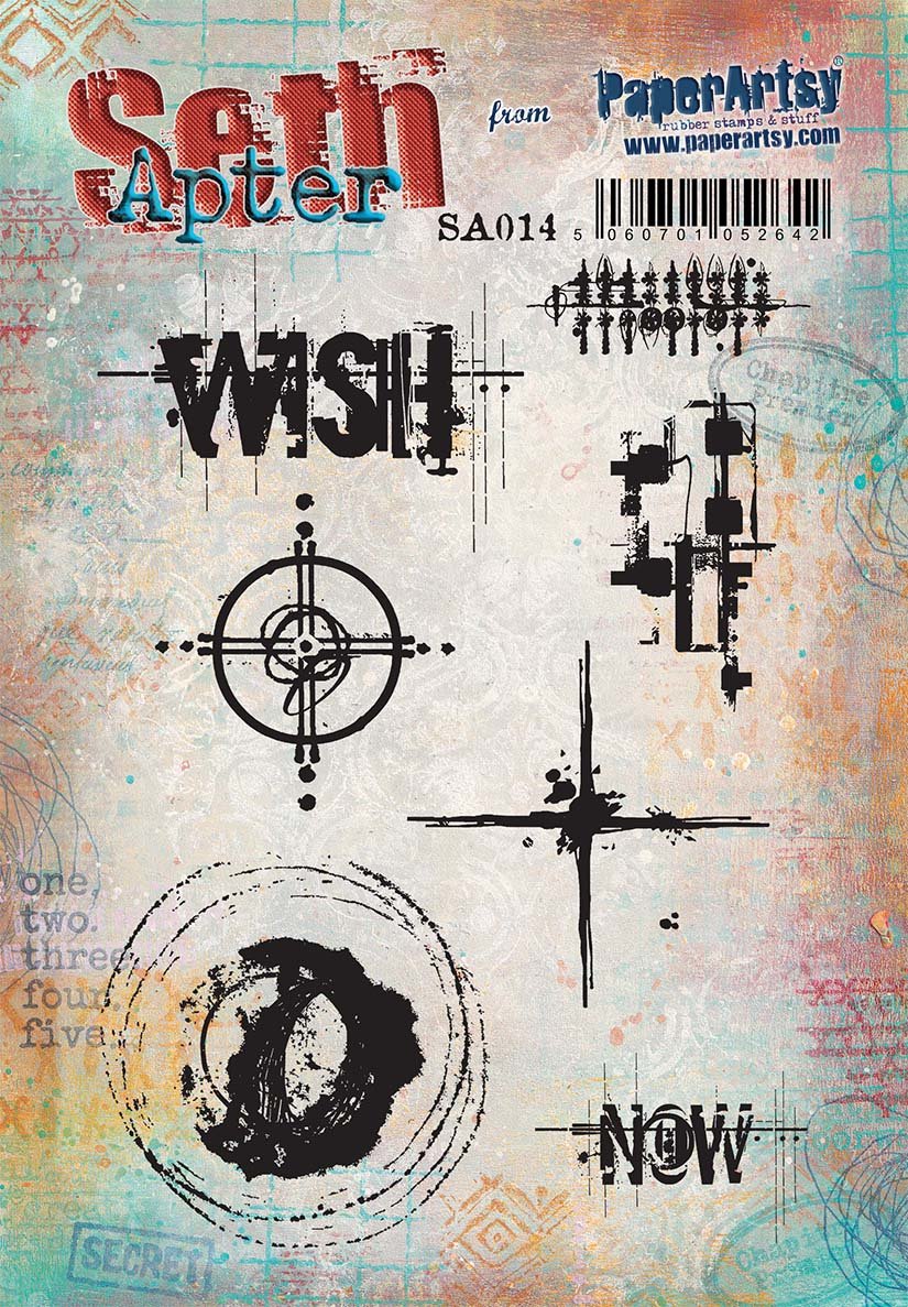 PaperArtsy 14 Cling Rubber Stamp Set
