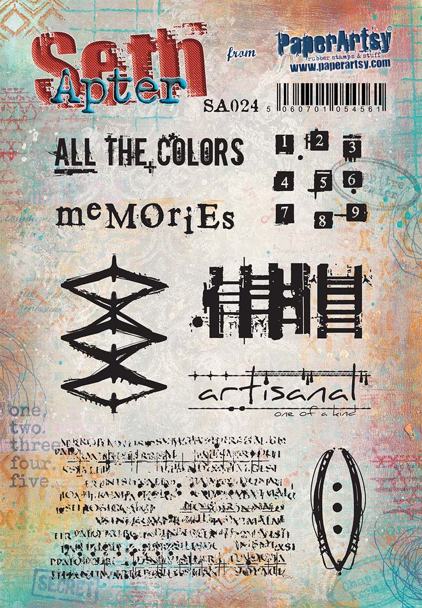 PaperArtsy 24 Cling Rubber Stamp Set