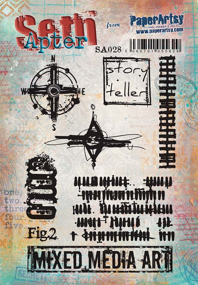 PaperArtsy 28 Cling Rubber Stamp Set