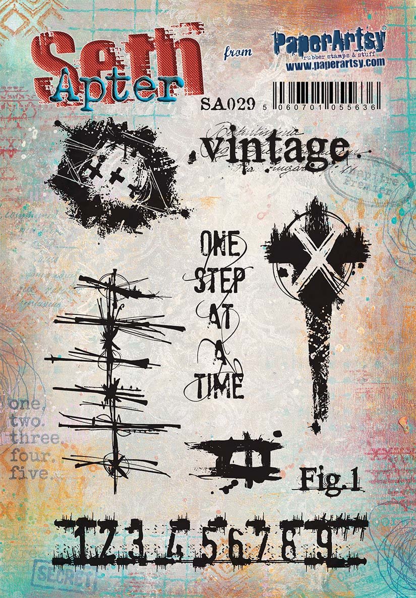 PaperArtsy 29 Cling Rubber Stamp Set