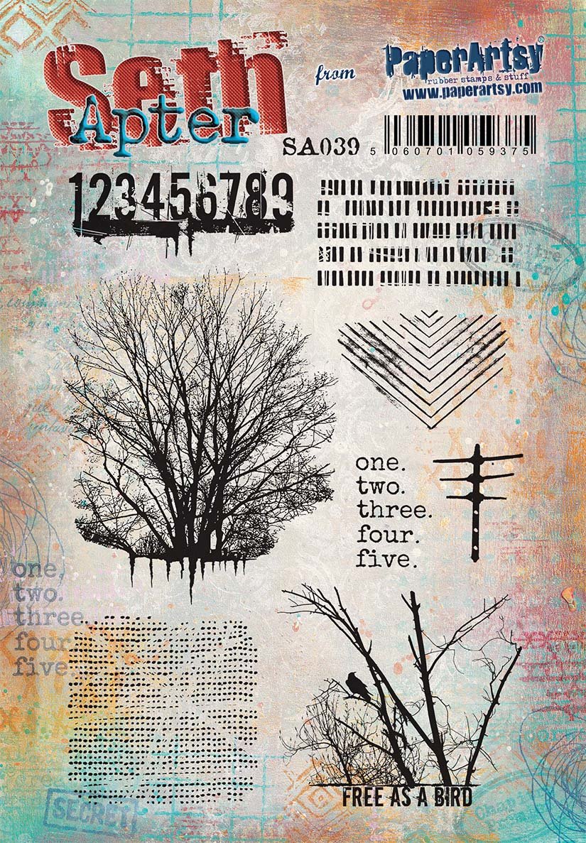 RESTOCKED: PaperArtsy 39 Cling Rubber Stamp Set