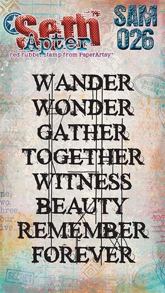 PaperArtsy Mini Cling Rubber Stamp: 026