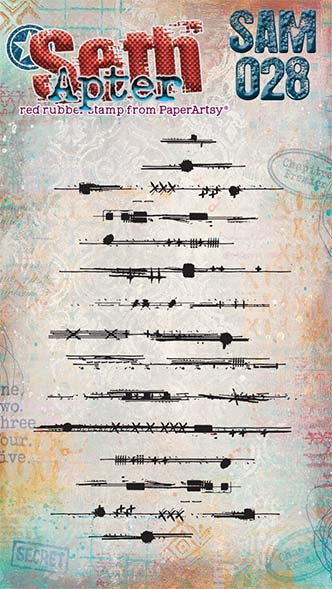 PaperArtsy MinI Cling Rubber Stamp: 028