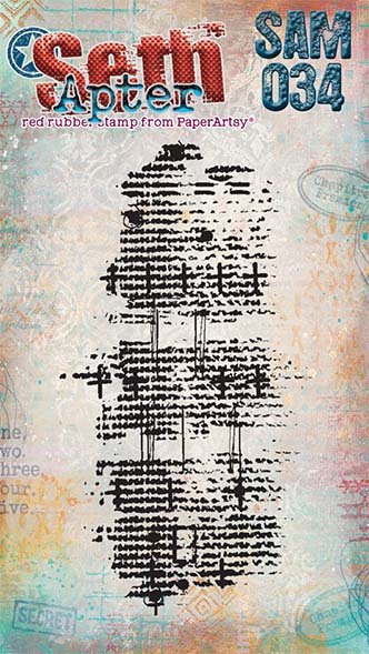 PaperArtsy Mini Cling Rubber Stamp: 034