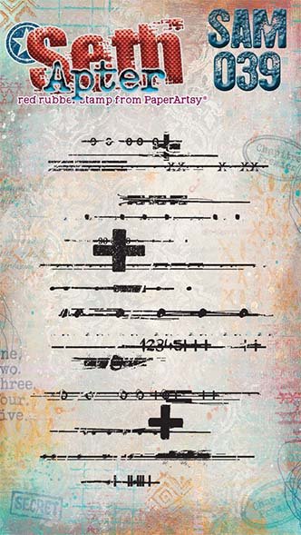 PaperArtsy Mini Cling Rubber Stamp: 036