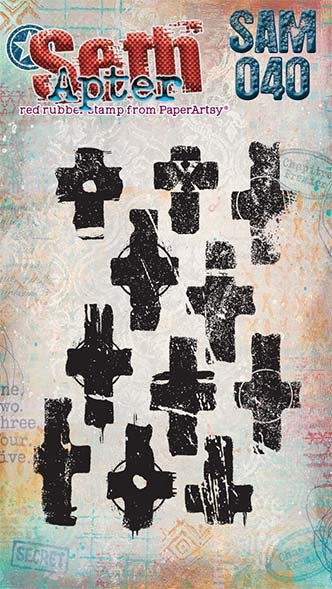 PaperArtsy Mini Cling Rubber Stamp: 040