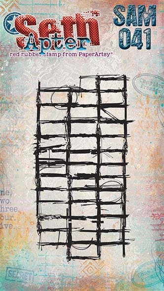 PaperArtsy Mini Cling Rubber Stamp: 041