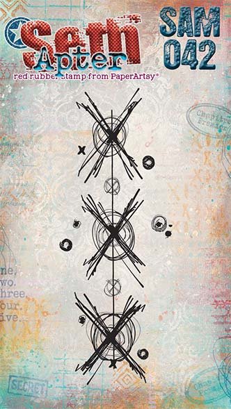 PaperArtsy Mini Cling Rubber Stamp: 042