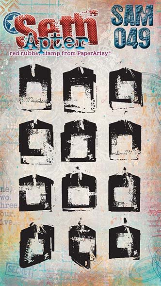 PaperArtsy Mini Cling Rubber Stamp: 049