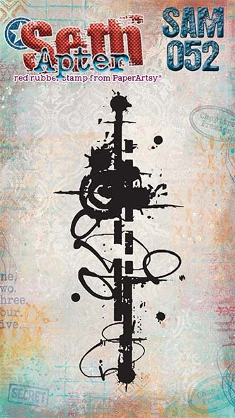 PaperArtsy Mini Cling Rubber Stamp: 052