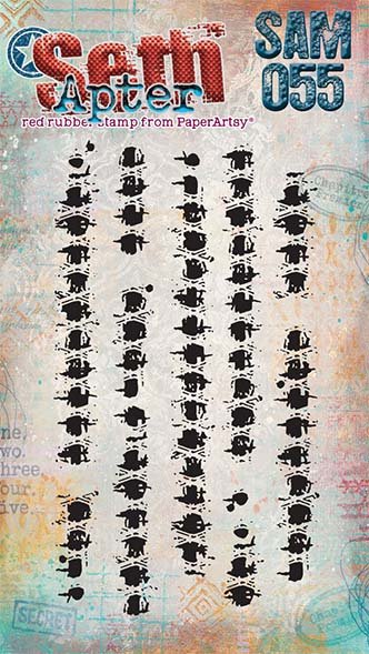 PaperArtsy Mini Cling Rubber Stamp: 055