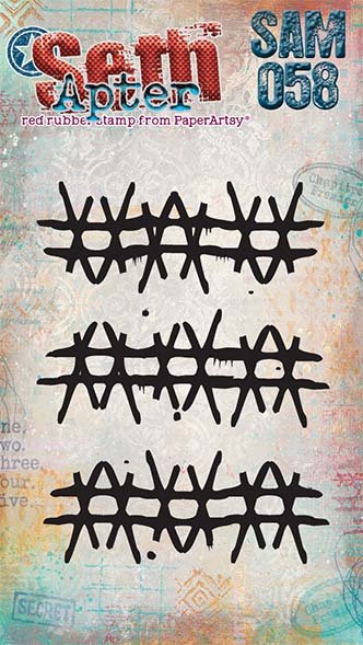 PaperArtsy Mini Cling Rubber Stamp: 058