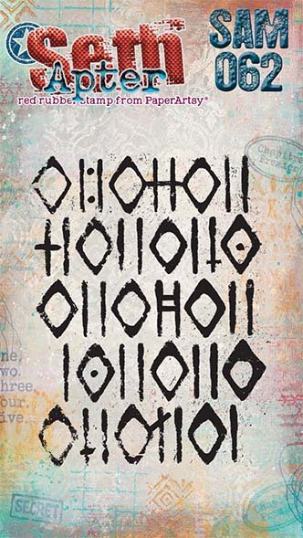 PaperArtsy Mini Cling Rubber Stamp: 062