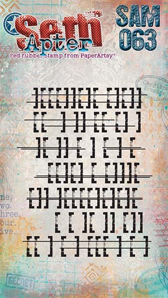 PaperArtsy Mini Cling Rubber Stamp: 063