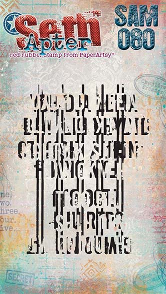 PaperArtsy Mini Cling Rubber Stamp: 080