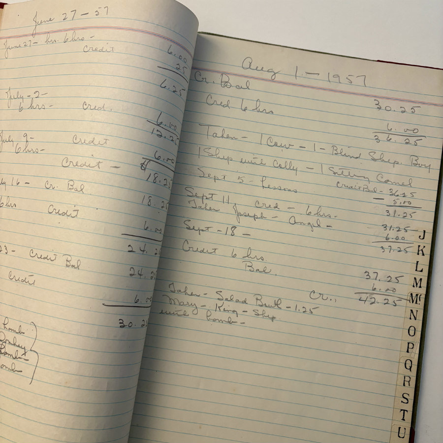1945-1957 Vintage Ledger