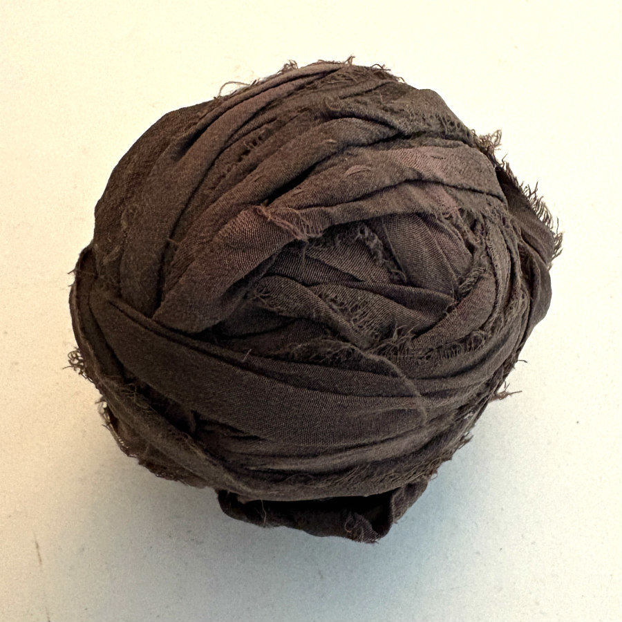 SOLD: Sari Silk Strip Ball