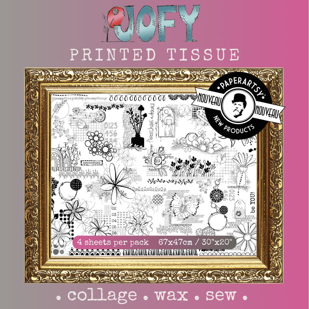 PaperArtsy Printed Tissue Collage Paper: JOFY