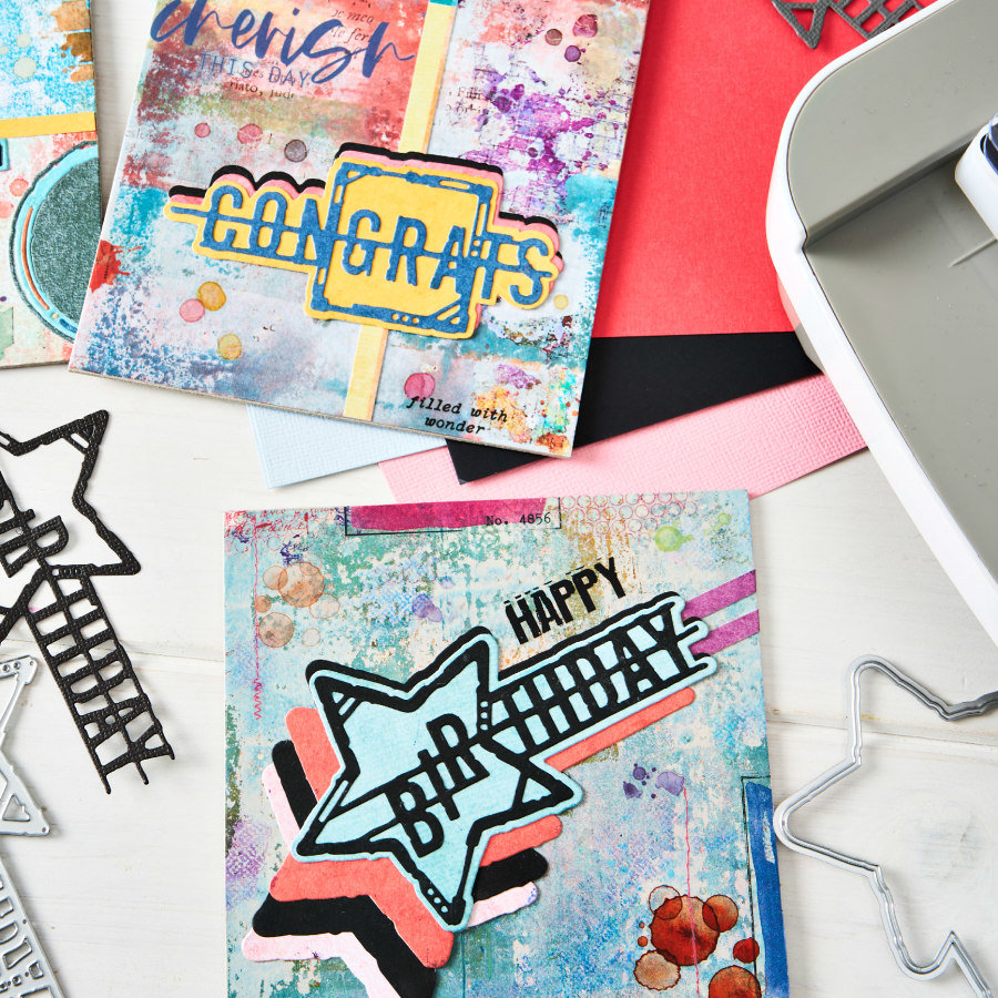 Sizzix Thinlit Dies: Word Wafers Birthday