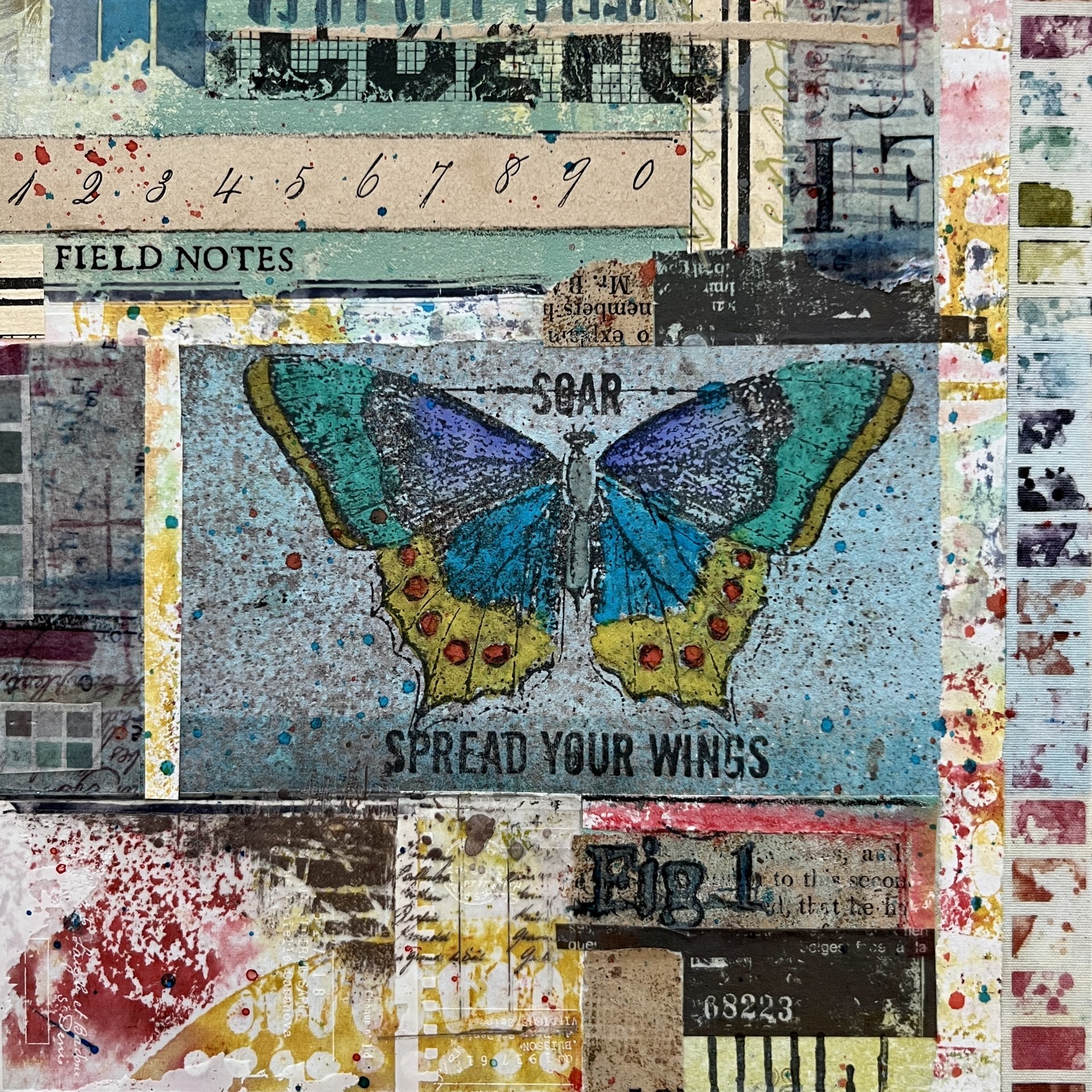 Soar: Original Mixed Media Art