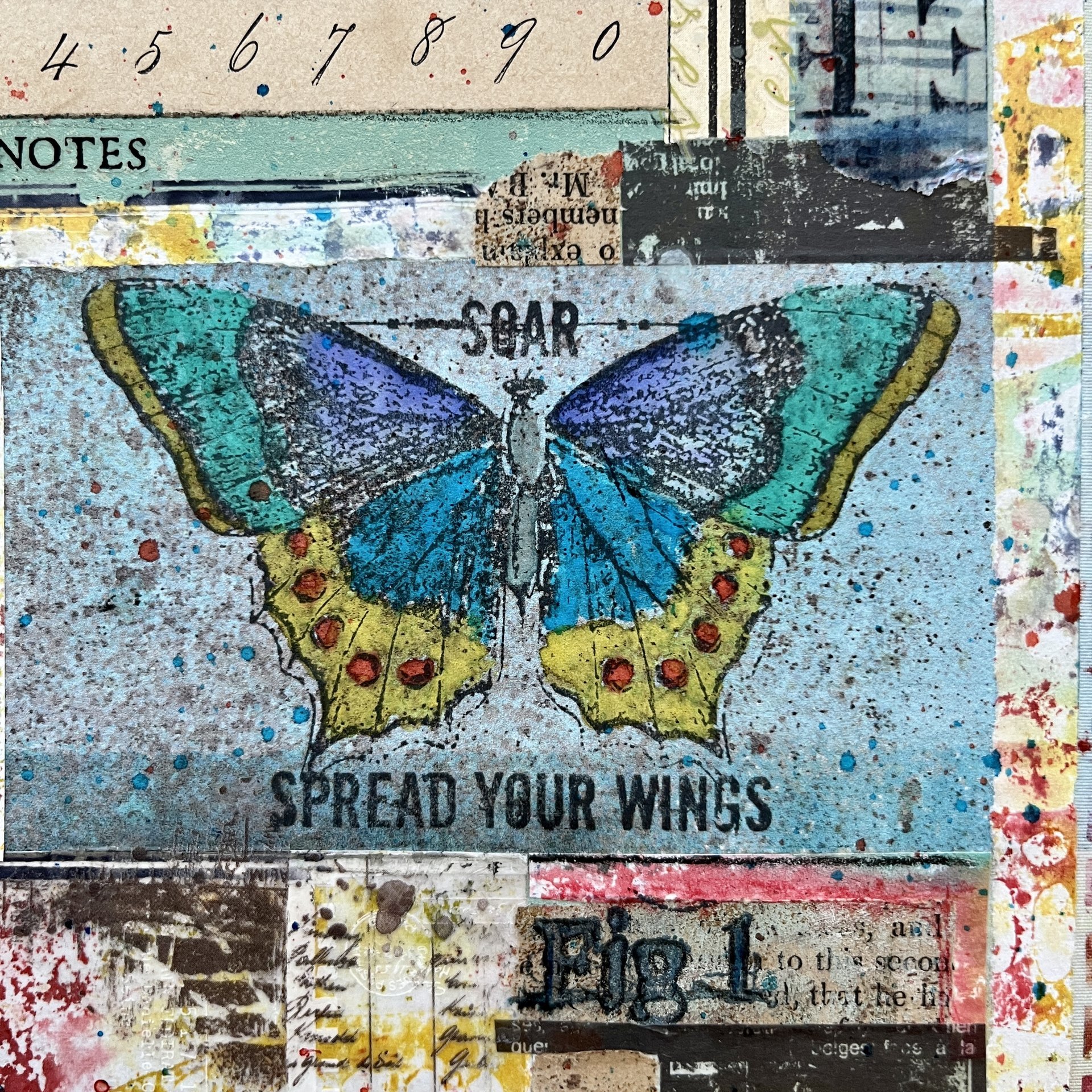 Soar: Original Mixed Media Art