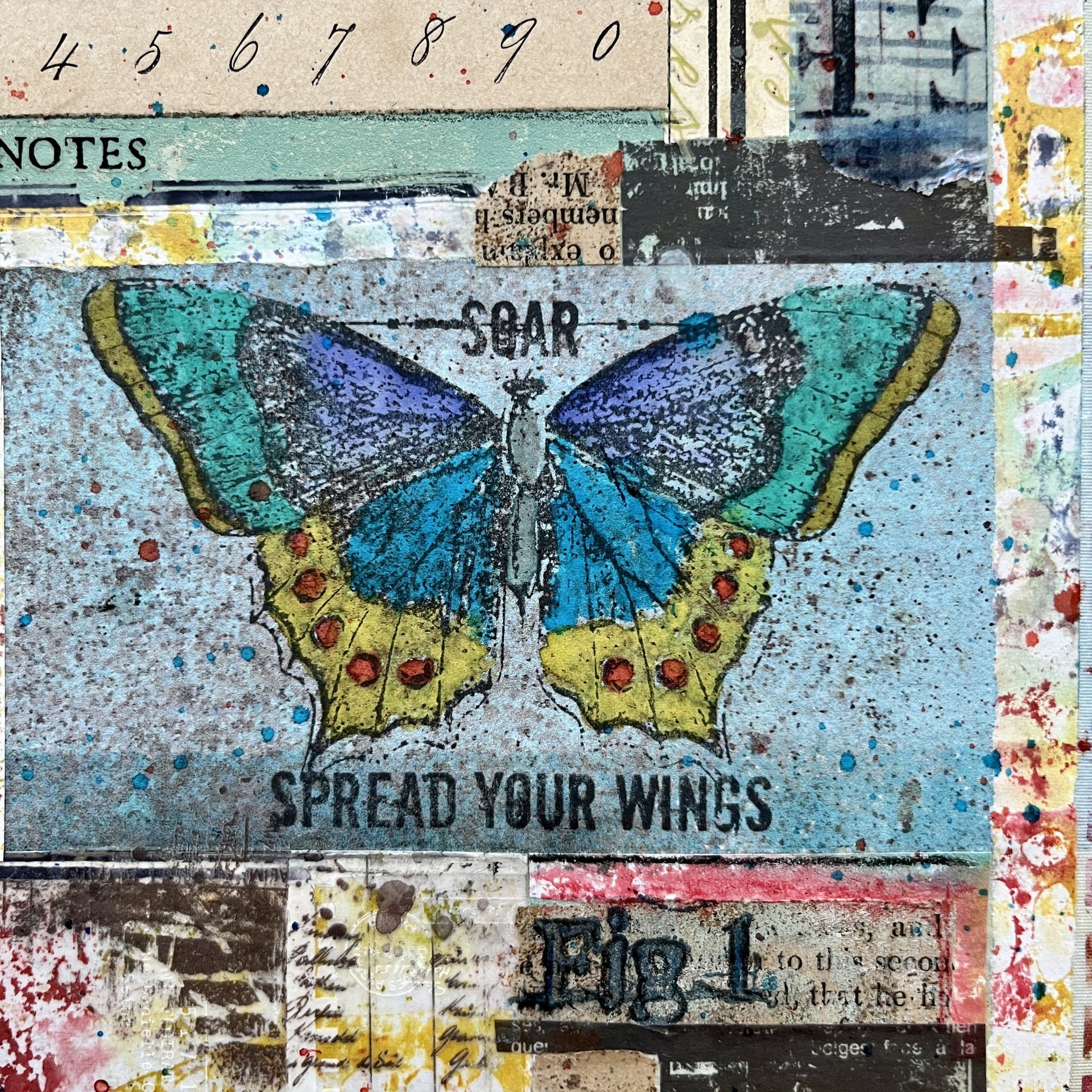 SOLD: Soar: Original Mixed Media Art