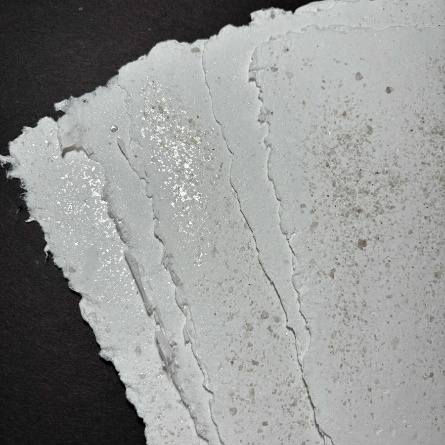 BACKORDERED: Handmade Artisan Sparkle Paper Set: Medium