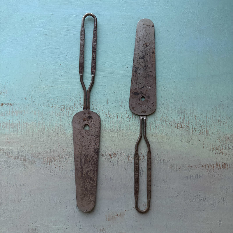 SOLD: Vintage Metal Spatula Set 2