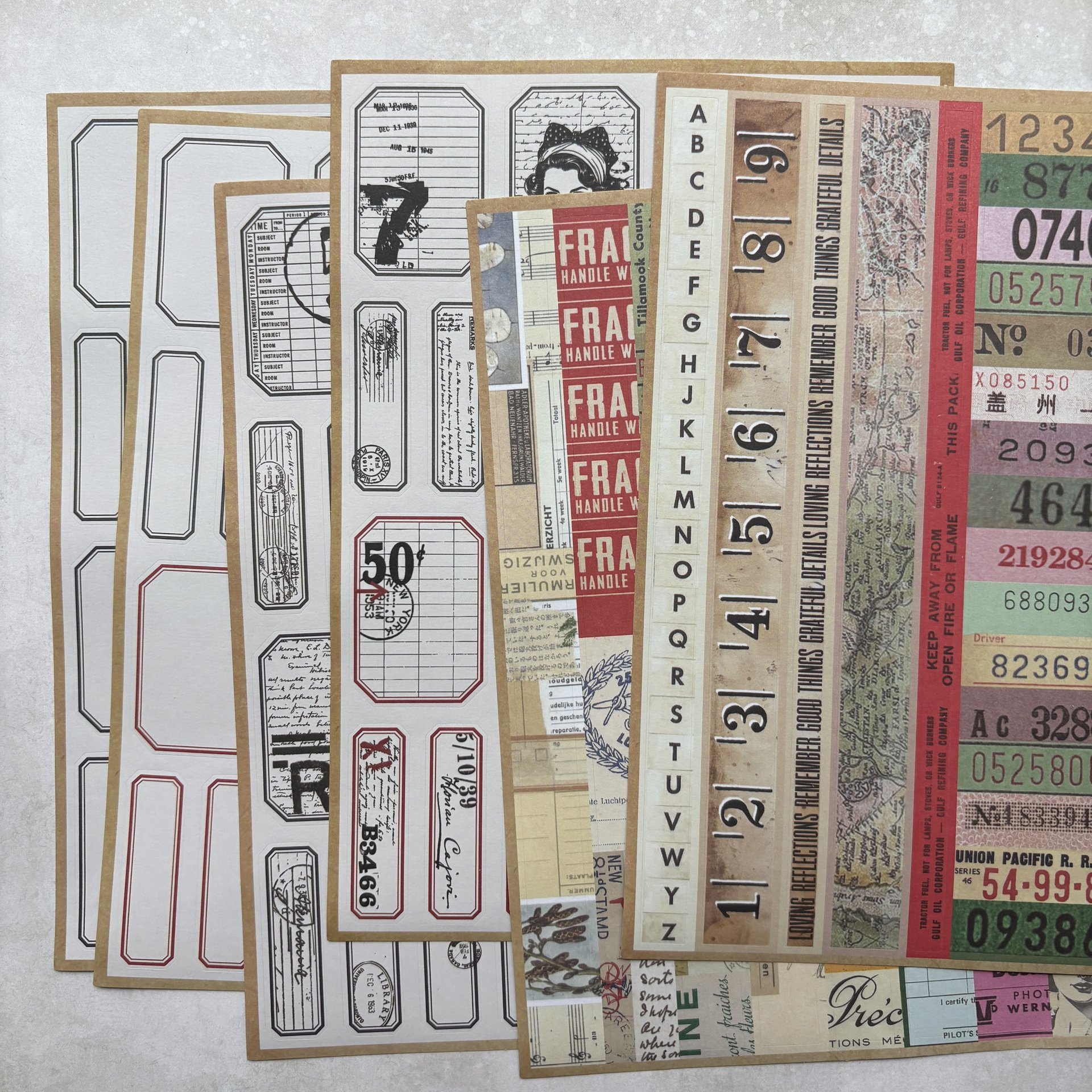 Spellbinders Matte Stickers: Borders & Labels