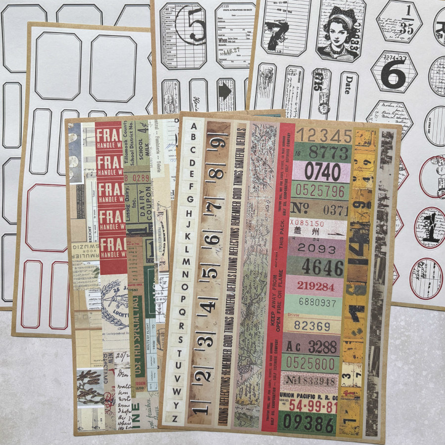 Spellbinders Matte Stickers: Borders & Labels