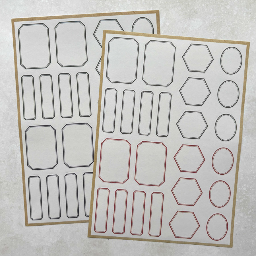 Spellbinders Matte Stickers: Borders & Labels