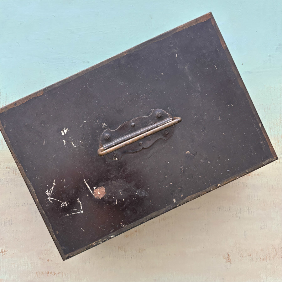 Antique Spice Caddy with Square Tins