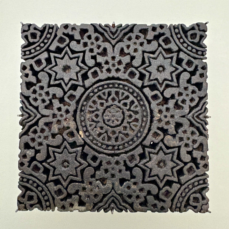 SOLD: Vintage Print Block Large 1