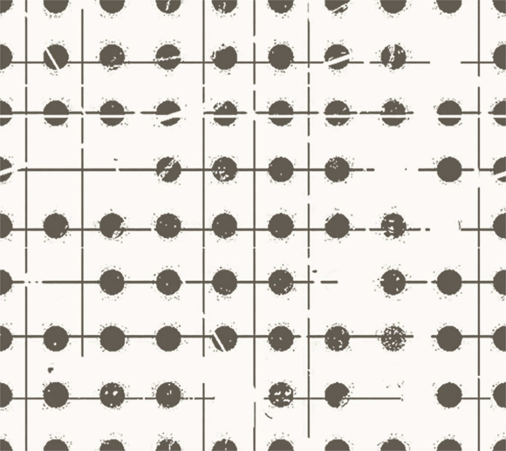 Seth Apter FreeSpirit Stamped Fabric 1/2 Yard Cut: Dot Plot