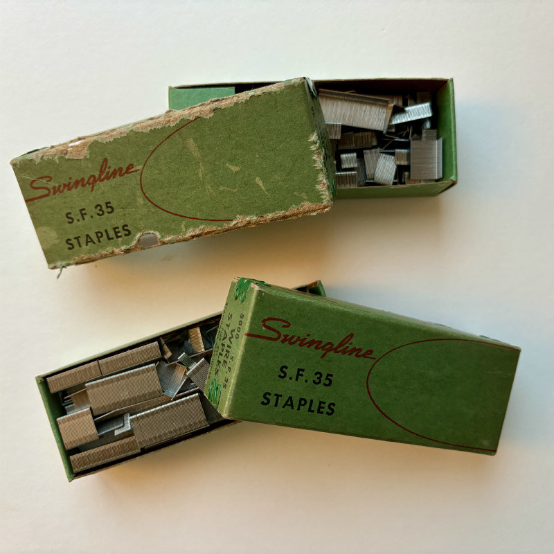 Vintage 1950s Office Supplies: Staple Duo