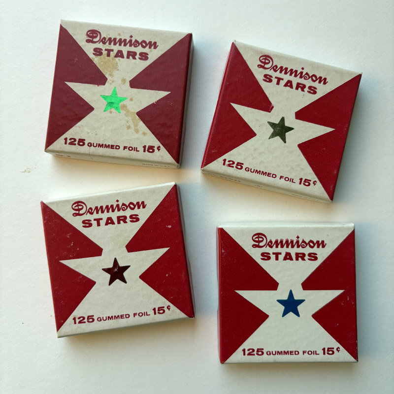 Vintage 1950s Office Supplies: Star Quad