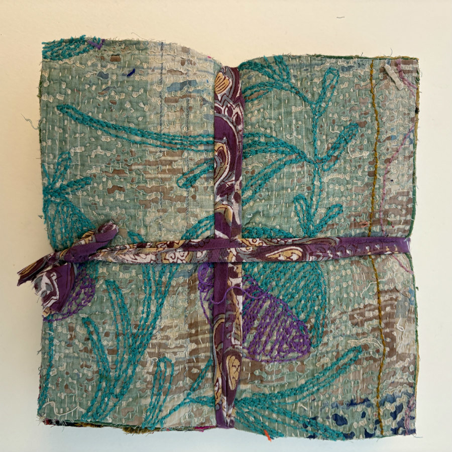 Hand Stitched & Embroidered Kantha Bundle: Large 2
