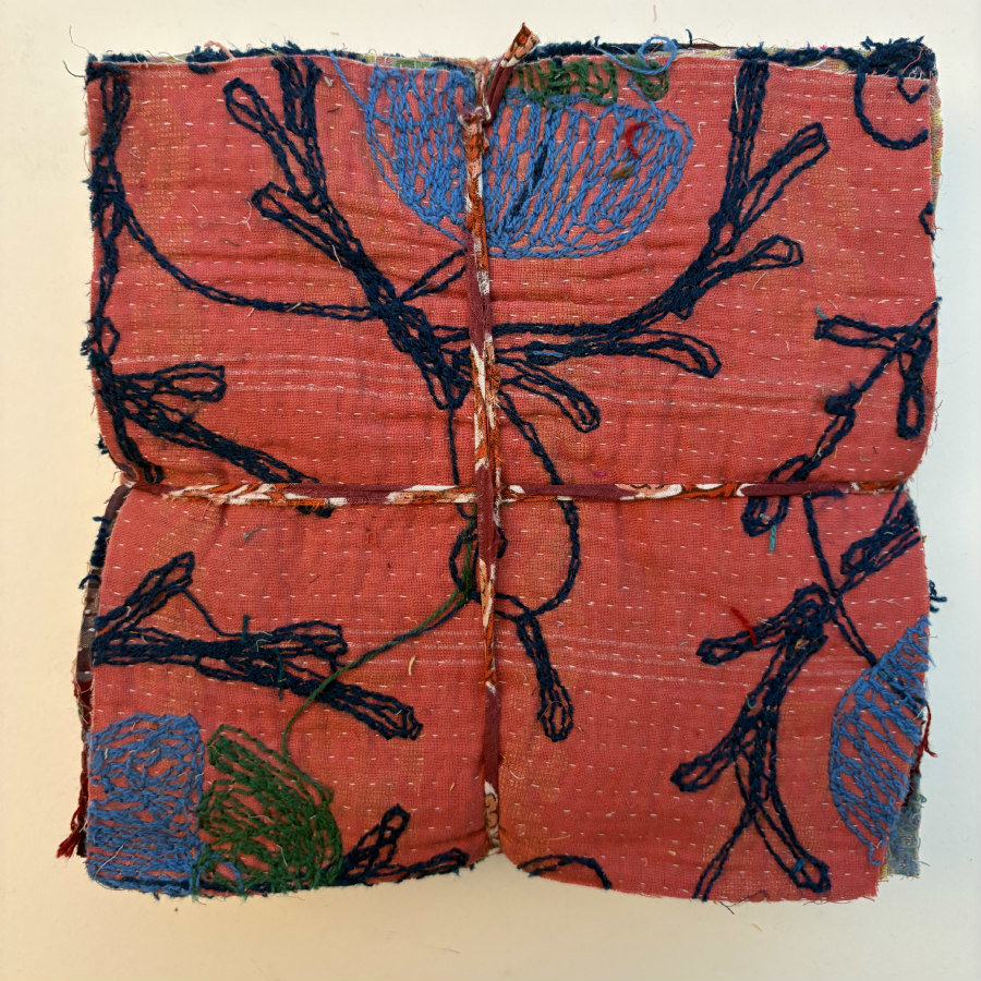 Hand Stitched & Embroidered Kantha Bundle: Large 6