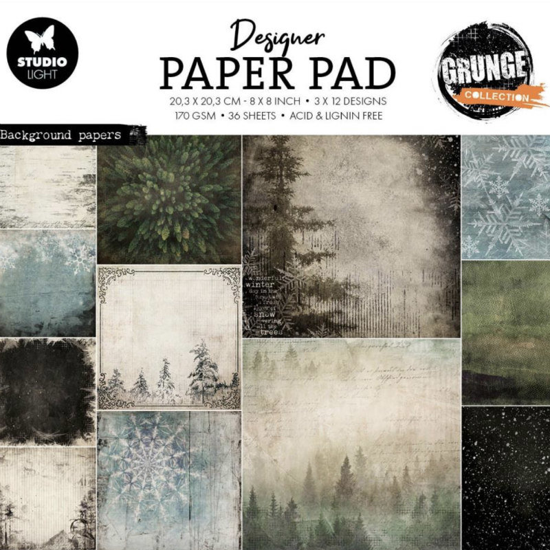 Studio Light Paper Pack: Iced Grunge