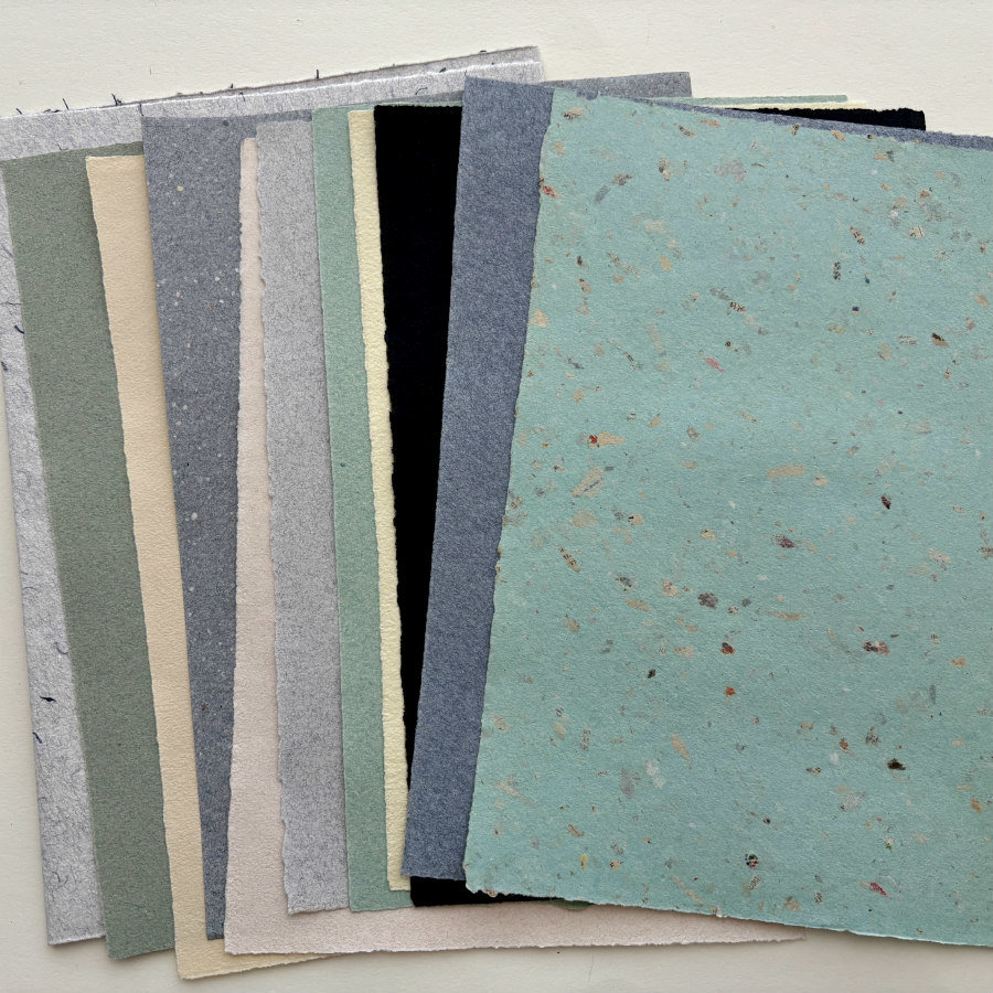 SOLD OUT: French Handmade Paper: 10 Text Weight Mix Colors