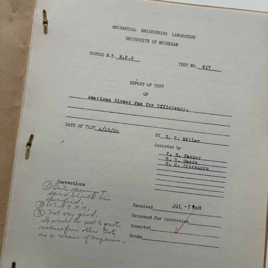 1932 University of Michigan Student Test 1