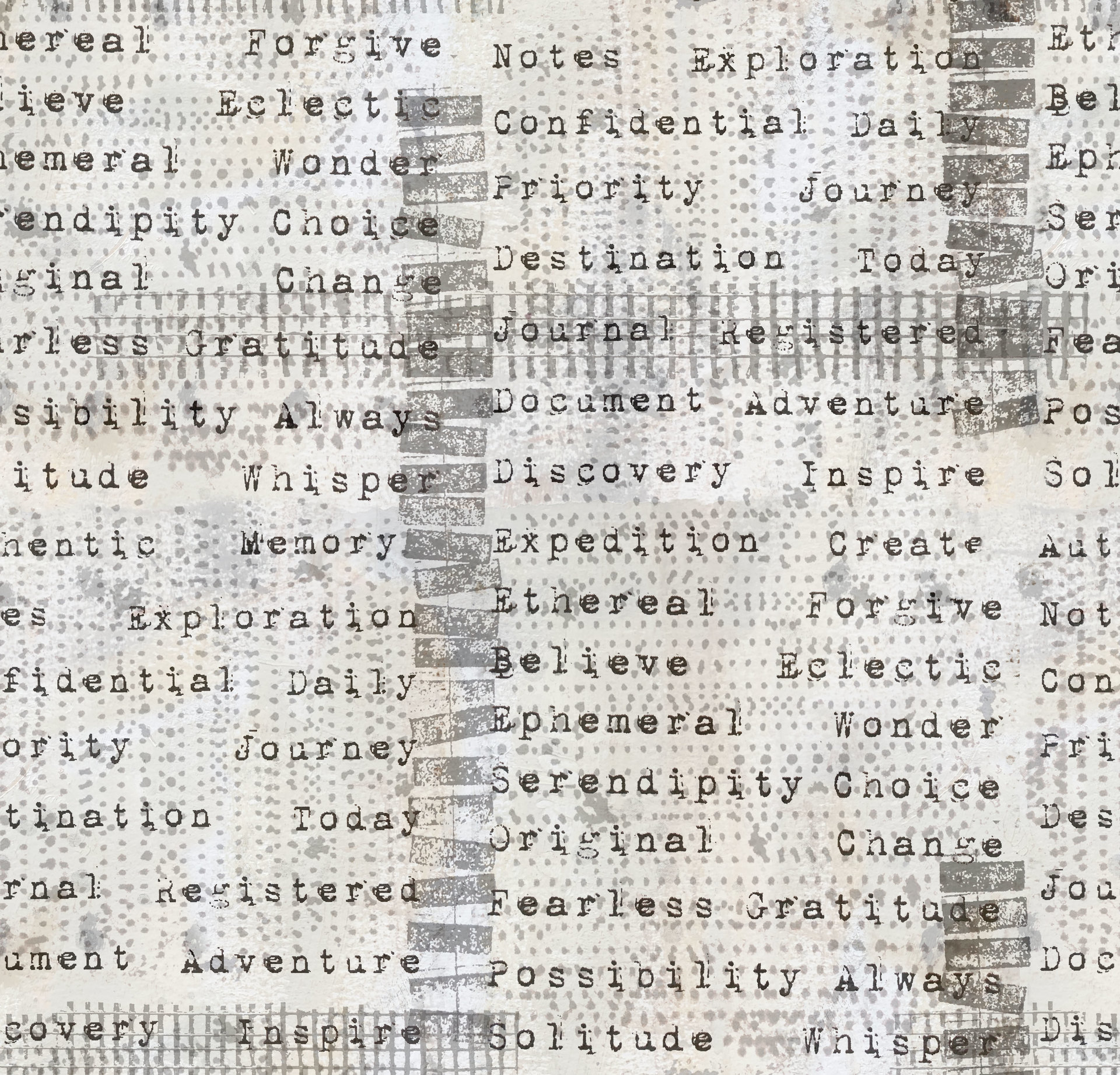 FreeSpirit Fabric: Text Message single repeat